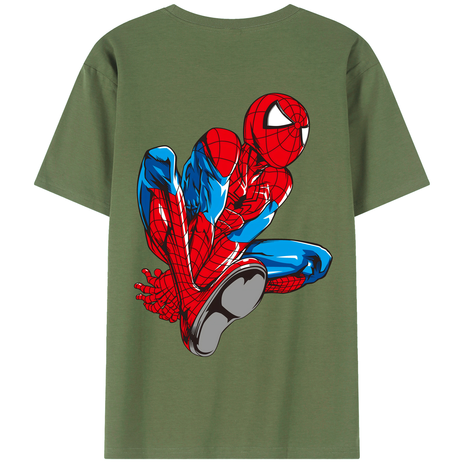 （画像用） アベンジャーズ The Avengers 綿100％ メンズ半袖Tシャツ（バックプリント） 通気性